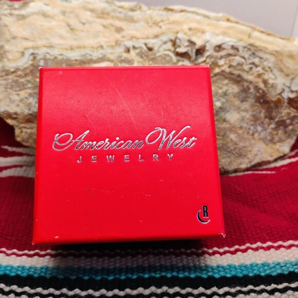 Carolyn Pollack American West Sleeping Beauty Turquoise Sterling Ring Size 9 - Picture 5 of 7